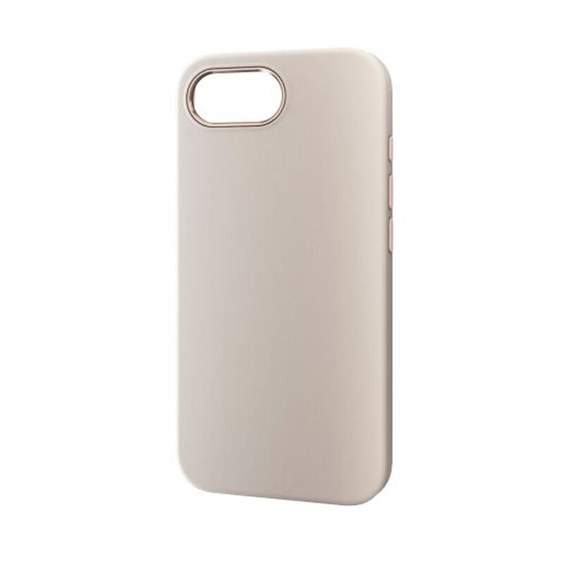 iPhone 16e/ハイブリッドシリコンケース/ショルダーストラップ付き/グレージュ PM-A25SSCSHGB