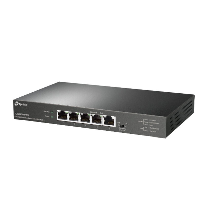 5ポート2.5G デスクトップスイッチ（PoE++4ポート搭載） TL-SG105PP-M2(UN)