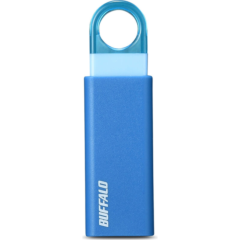 オートリターン機構 ノックスライド USB3.1（Gen1）/3.0対応 USBメモリー 16GB ブルー RUF3-KS16GA-BL