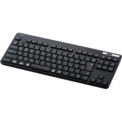 Bluetoothミニキーボード/薄型/メンブレン式/抗菌/マルチペアリング対応/ブラック TK-FBM119KBK