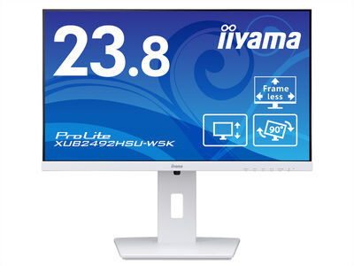 液晶ディスプレイ 23.8型/1920×1080/D-sub、HDMI、DisplayPort/ホワイト/スピーカー：あり/IPS/昇降/回転 XUB2492HSU-W5K