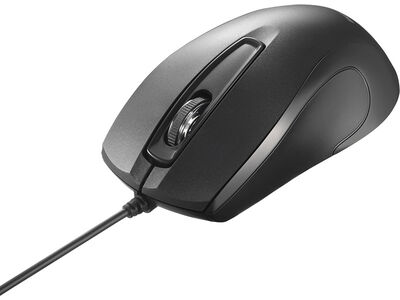 3ボタン 有線 BlueLED 高耐久 抗菌 マウス ブラック BSMBU110BK