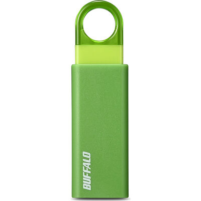 オートリターン機構 ノックスライド USB3.1(Gen1)/3.0対応 USBメモリー 16GB グリーン RUF3-KS16GA-GR