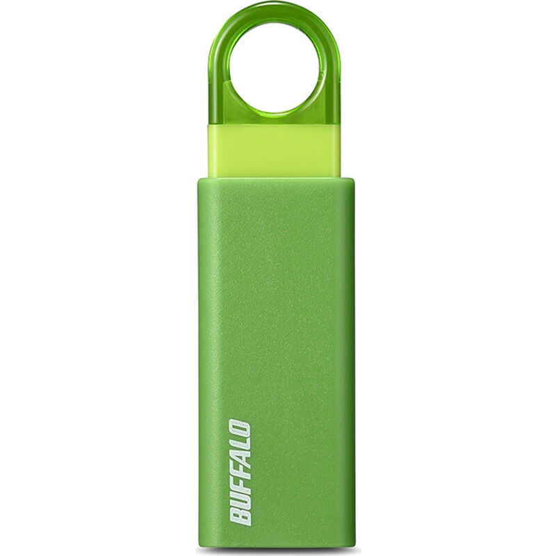 オートリターン機構 ノックスライド USB3.1（Gen1）/3.0対応 USBメモリー 16GB グリーン RUF3-KS16GA-GR
