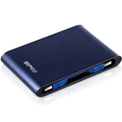 USB3.0/2.0対応 耐衝撃 防水仕様 Armor A80 ポータブルHDD 1TB Blue SP010TBPHDA80S3B