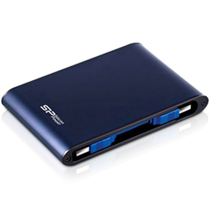 USB3.0/2.0対応 耐衝撃 防水仕様 Armor A80 ポータブルHDD 1TB Blue SP010TBPHDA80S3B