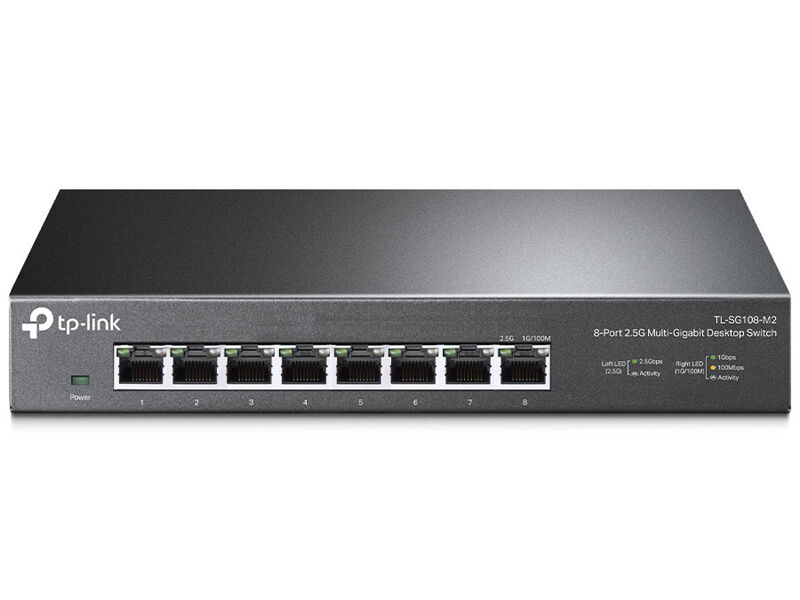 8ポート 2.5G デスクトップスイッチ TL-SG108-M2(UN)