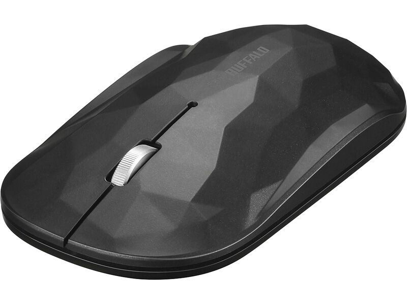 薄型 3ボタン Bluetooth BlueLEDマウス ジオメトリー ブラック BSMBB330GBK