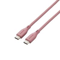 USB Type-C to USB Type-Cケーブル/USB Power Delivery対応/なめらか/1.0m/モーブブラウン MPA-CCSS10BR