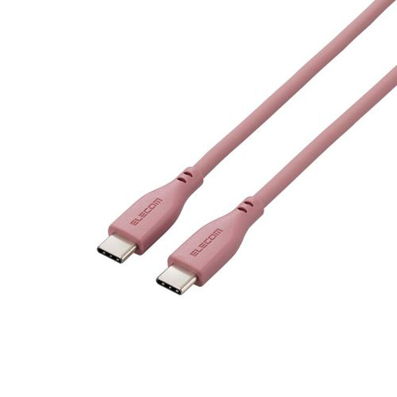USB Type-C to USB Type-Cケーブル/USB Power Delivery対応/なめらか/1.0m/モーブブラウン MPA-CCSS10BR