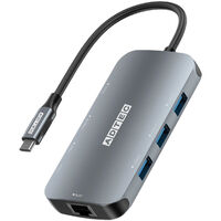 マルチポートハブ 9in1 USB-C (Type-C Type-A SD/TF slot LAN 4K FulHD) AHUB-VCA3CP-4K60