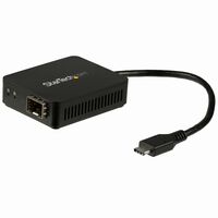 USB-C - 光ファイバー変換アダプタ オープンSFP 1000Base-SX/LX Windows/ Mac/ Linux対応 USBネットワークアダプタ US1GC30SFP
