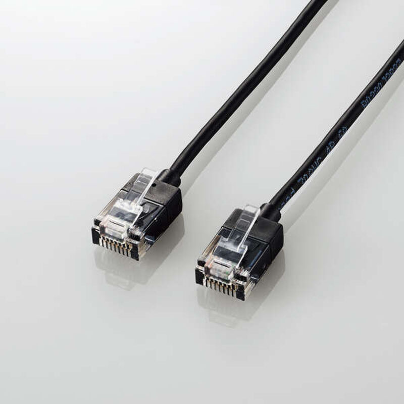 LANケーブル/CAT6A/スーパースリム/2.0m/ブラック LD-GPASS/BK2