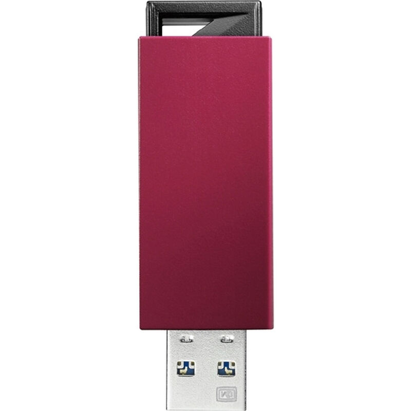 USB3.0/2.0対応 ノック式USBメモリー 16GB レッド U3-PSH16G/R