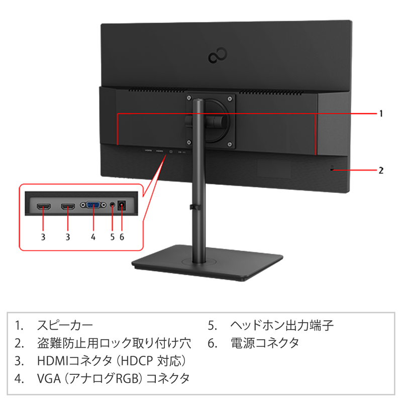 富士通WEB MART] 27型ワイド液晶ディスプレイ VTF27011BT : 富士通