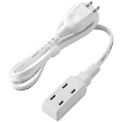 超小型モバイルタップ/3個口/1.0m/ホワイト T-M310WH