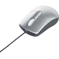 有線光学式マウス 静音/3ボタン Mサイズ シルバー BSMOU27SMSV