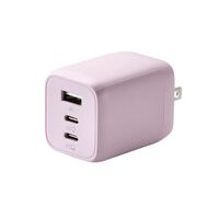 AC充電器/USB充電器/USB PD対応/PPS対応/65W/USB-C×2/USB-A×1/スイングプラグ/ラベンダー MPA-ACCP4465PU