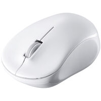 無線（2.4GHz） IR LED光学式マウス 3ボタン/電池長持ち ホワイト BSMRW100WH