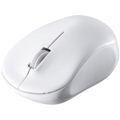 無線（2.4GHz） IR LED光学式マウス 3ボタン/電池長持ち ホワイト BSMRW100WH