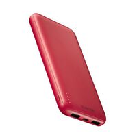 モバイルバッテリー/リチウムイオン電池/15W/10000mAh/USB-C×1/USB-A×2/microB×1/レッド DE-C66-10000RD