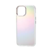 iPhone 15用ハイブリッドケース/&Me/オーロラ/ストラップシート付属/クリア PM-A23AHVCACR