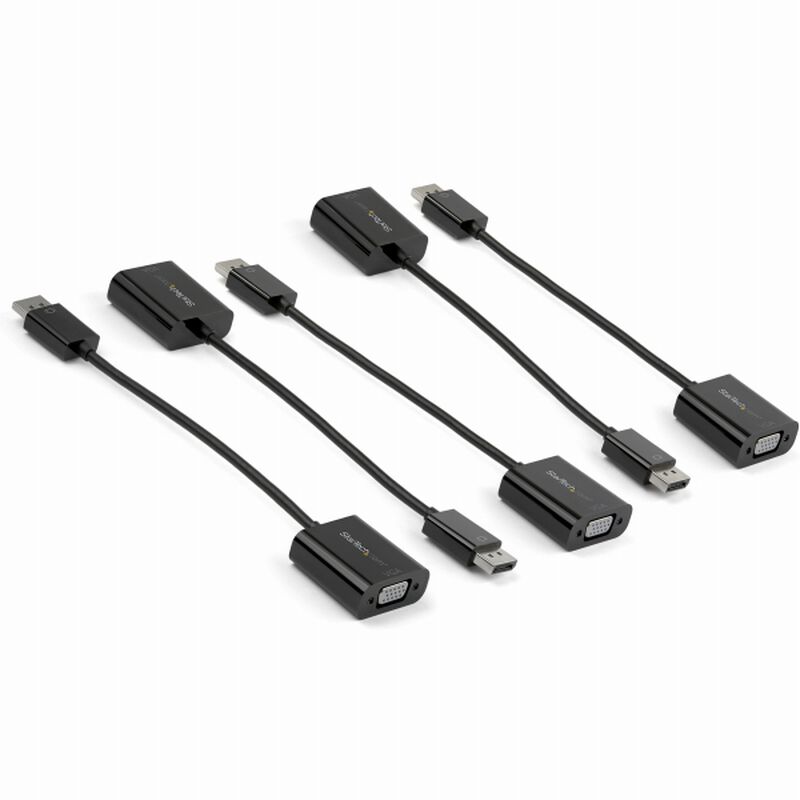 DP-VGA ディスプレイ変換アダプタ 1920x1200対応 5個入り DP(オス)/アナログRGB D-Sub15ピン(オス) DP2VGA3X5