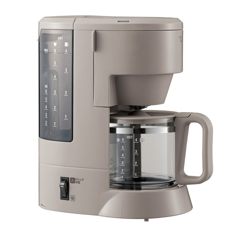 コーヒーメーカー グレイッシュブラウン 珈琲通 810ml コーヒーカップ6杯 EC-MA60-TZ