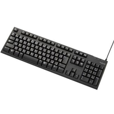メンブレン式キーボード/108キー/USB/Lサイズ/1000万回高耐久/ブラック TK-FCM062BK