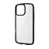 iPhone 16 Pro Max用ハイブリッドケース/TOUGH SLIM LITE/フレームカラー/背面クリア/ストラップシート/ブラック PM-A24DTSLFCBK
