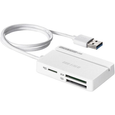 USB3.0 マルチカードリーダー スタンダード ホワイト BSCR100U3WH