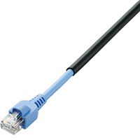 屋外用ツメ折れ保護カバー付LANケーブル(Cat5E)/30m/ブラック LD-VAPFR/BK30