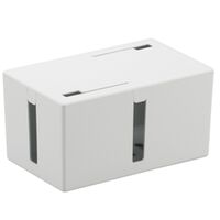 ケーブルボックス 電源タップ＆ケーブル収容 Sサイズ ホワイト BSTB01SWH
