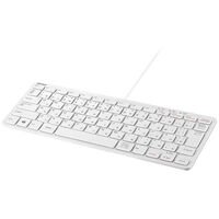 USB接続 有線コンパクトキーボード ホワイト BSKBU300WH