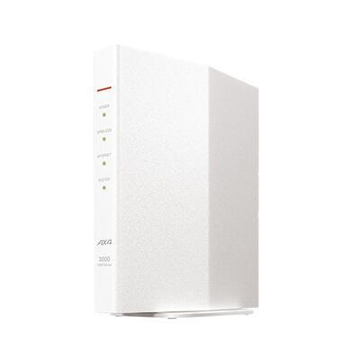 無線LAN親機 11ax/ac/n/a/g/b 2401+573Mbps ホワイト WSR-3000AX4P-WH