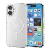 iPhone 16用ハイブリッドケース/MAGKEEP/ホワイト PM-A24AMAG02WH