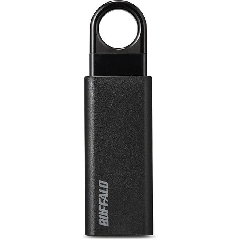 オートリターン機構 ノックスライド USB3.1（Gen1）/3.0対応 USBメモリー 16GB ブラック RUF3-KS16GA-BK