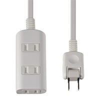 扉付タップラン 3個口 0.5m ホワイト WBT-N3005B(W)