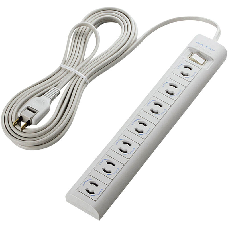 OAタップ/2P/7個口/マグネット/抜け止め/スイッチ/5.0m T-Y3A-2750WH