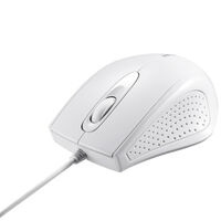 有線 3ボタン IR LED光学式マウス ホワイト BSMRU050WH
