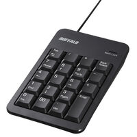 有線テンキーボード Tabキー付き ブラック BSTK100BK