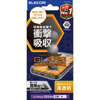 iPhone 16 Pro用ガラスフィルム/SHOCKPROOF/高透明 PM-A24CFLGZ