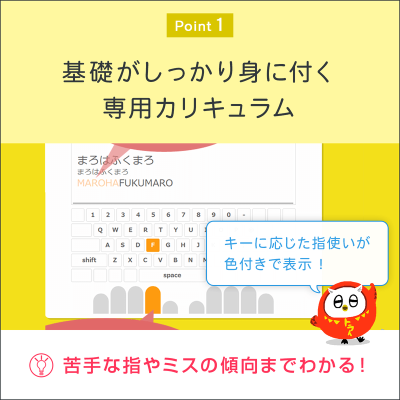 ふくまろタイピング－トップ画面