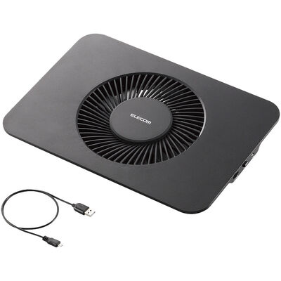 ノートPC用クーラー/置き台/大型ファン/12.1～14インチ対応/ブラック SX-CL21BK