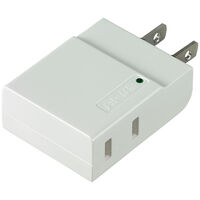 コンパクトタップ 耐雷 2個口 ホワイト A-CT002SB(W)