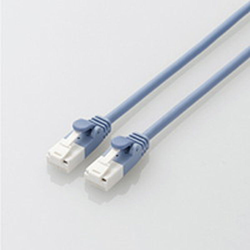 やわらかLANケーブル/CAT6A/爪折れ防止/1.0m/ブルー LD-GPAYT/BU10