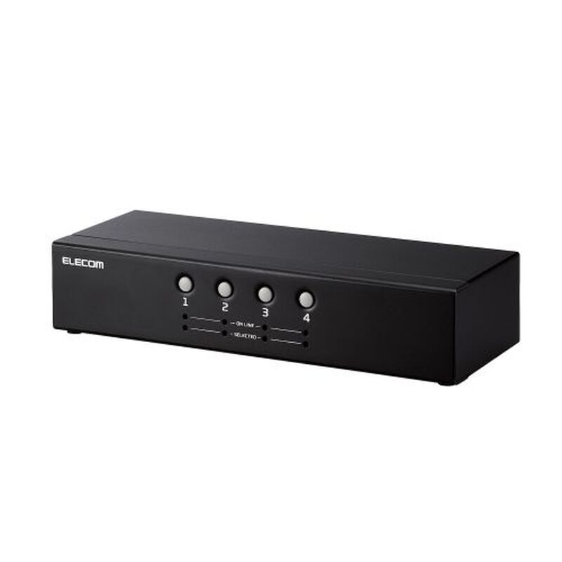 パソコン切替器(KVM)/VGA対応/4台切替 KVM-NVXSN4