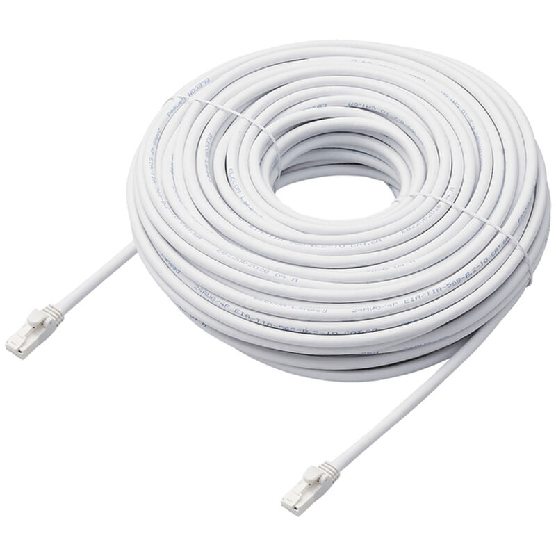 LANケーブル/CAT6A対応/EU RoHS指令準拠/爪折れ防止/簡易パッケージ仕様/40m/ヨリ線/ホワイト LD-GPAT/WH40/RS