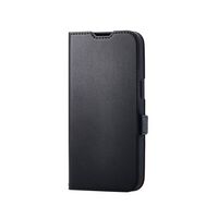 iPhone 16e/ソフトレザーケース/薄型/磁石付/MAGKEEP/ブラック PM-A25SPLFMGBK