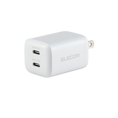 AC充電器/USB充電器/USB PD対応/30W/USB-C×2/スイングプラグ/ブラック MPA-ACCP9430WH